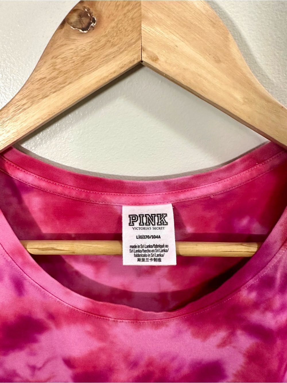 PINK Victoria's Secret Pink Tie-Dye Ruched Mini Dress Size L - Picture 3 of 7